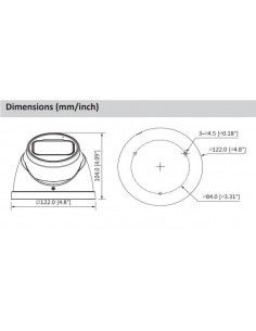 Domo de lente motorizado Dahua DH-HAC-HDW1200TN-Z 2
