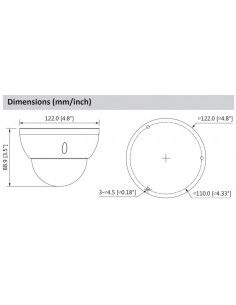 Camara domo antivandalixo Dahua DH-HAC-HDBW1200RN-Z 2
