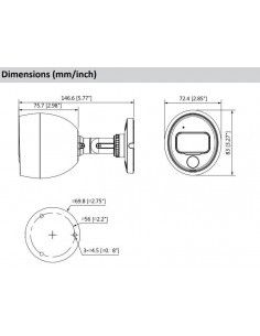 Camara bala Dahua DH-HAC-ME1200BN-PIR-0280B 2