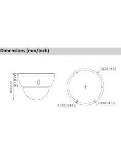 Camara domo antivandalico 1080P 2