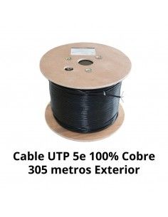 Cable UTP Cat 5e 100% Cobre 305m Exterior Carrete 2