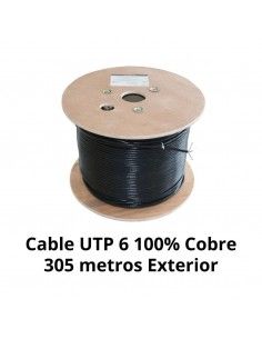 Cable UTP Cat 6 100% Cobre 305m Exterior Carrete 2