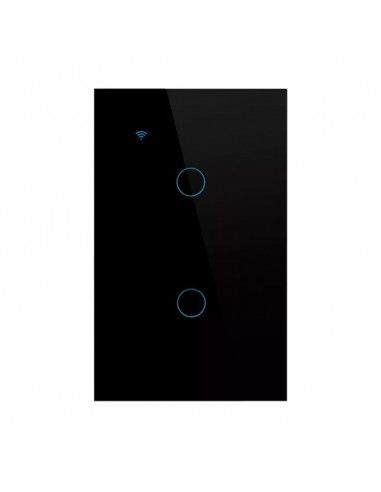 Interruptor doble smart home black...